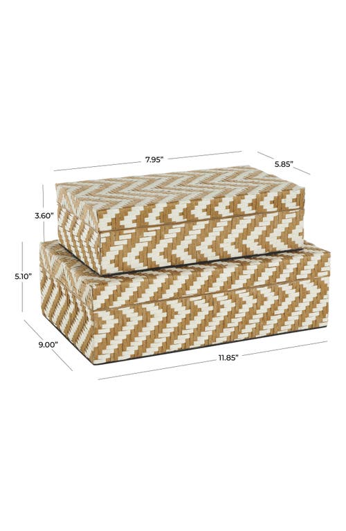 UMA UMA SET OF 2 CONTEMPORARY PAPER STORAGE BOXES