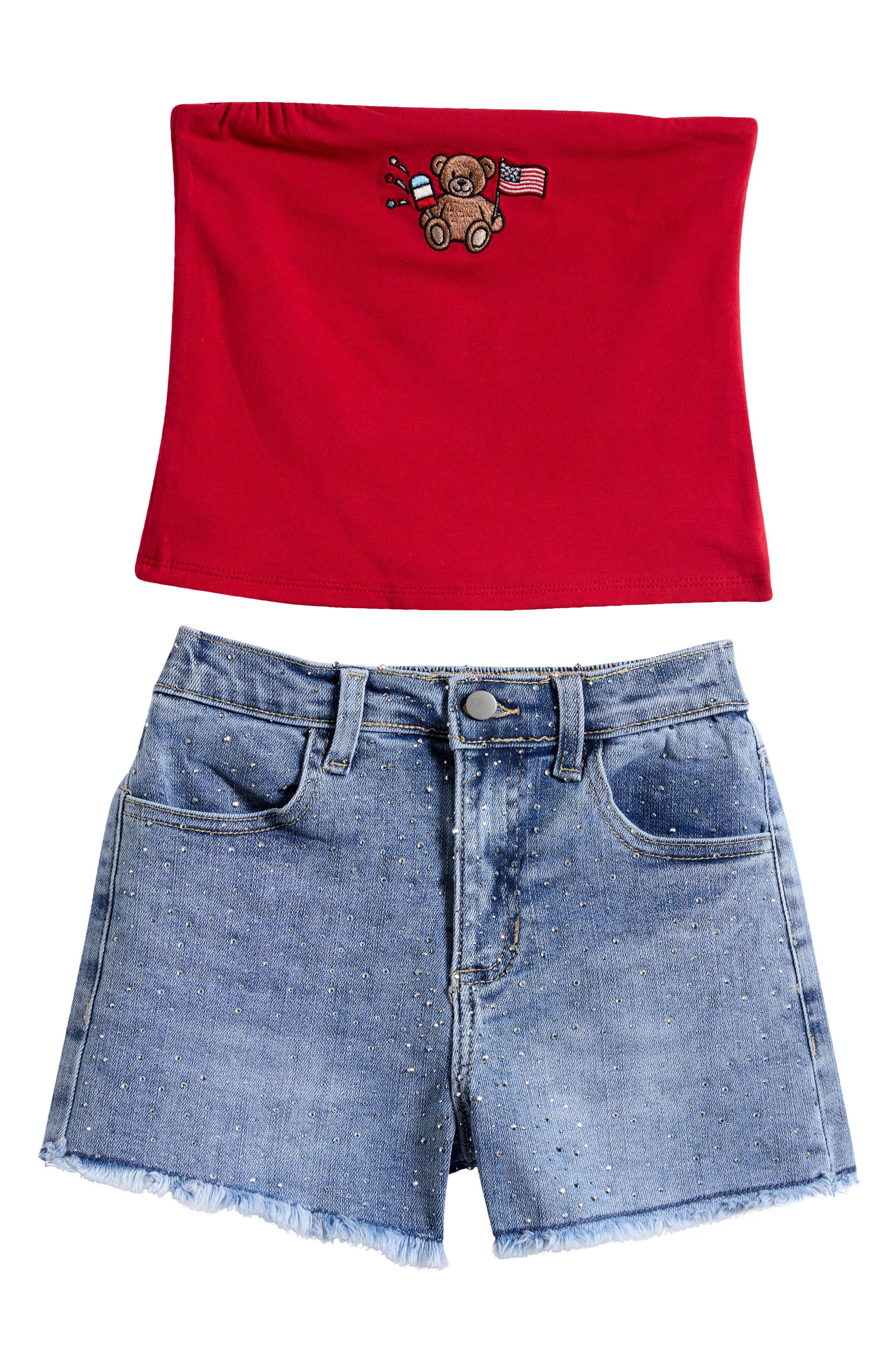 Tween Diva Kids' Tube Top & Shorts Set