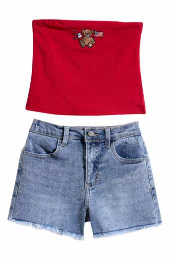 Tween Diva Kids' Tube Top & Shorts Set