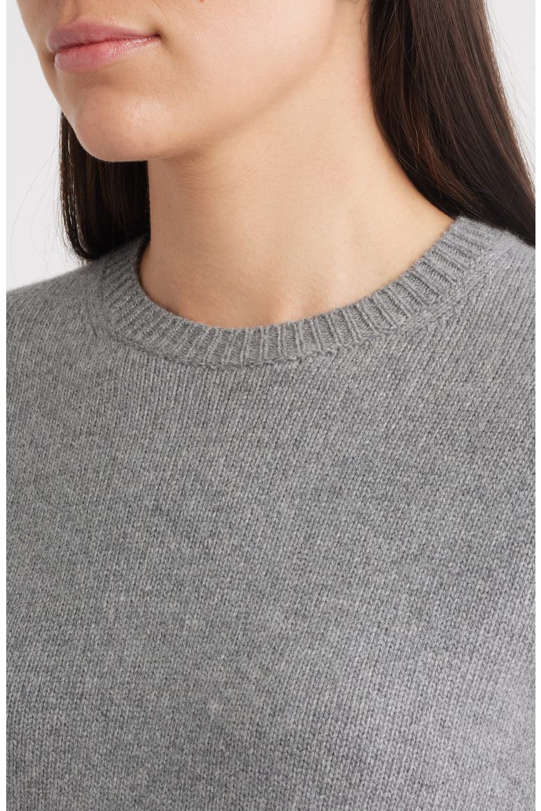 Short Sleeve Knit Tee, Alternate, color, GREY HEATHER