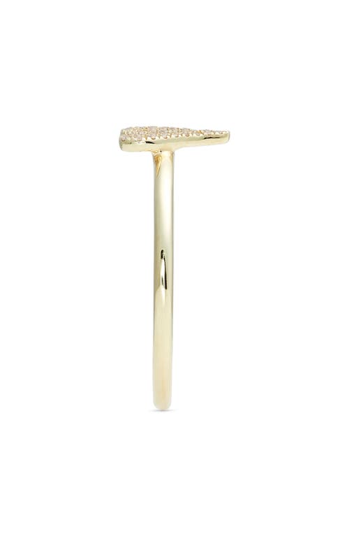 Meira T Elongated Diamond Heart Ring In Gold