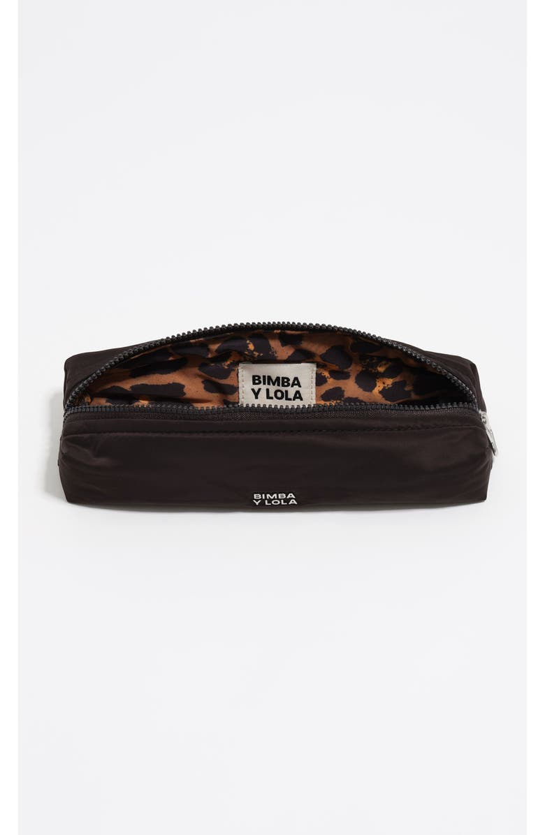 Bimba y Lola Nylon Make-Up Case, Alternate, color, Charcoal