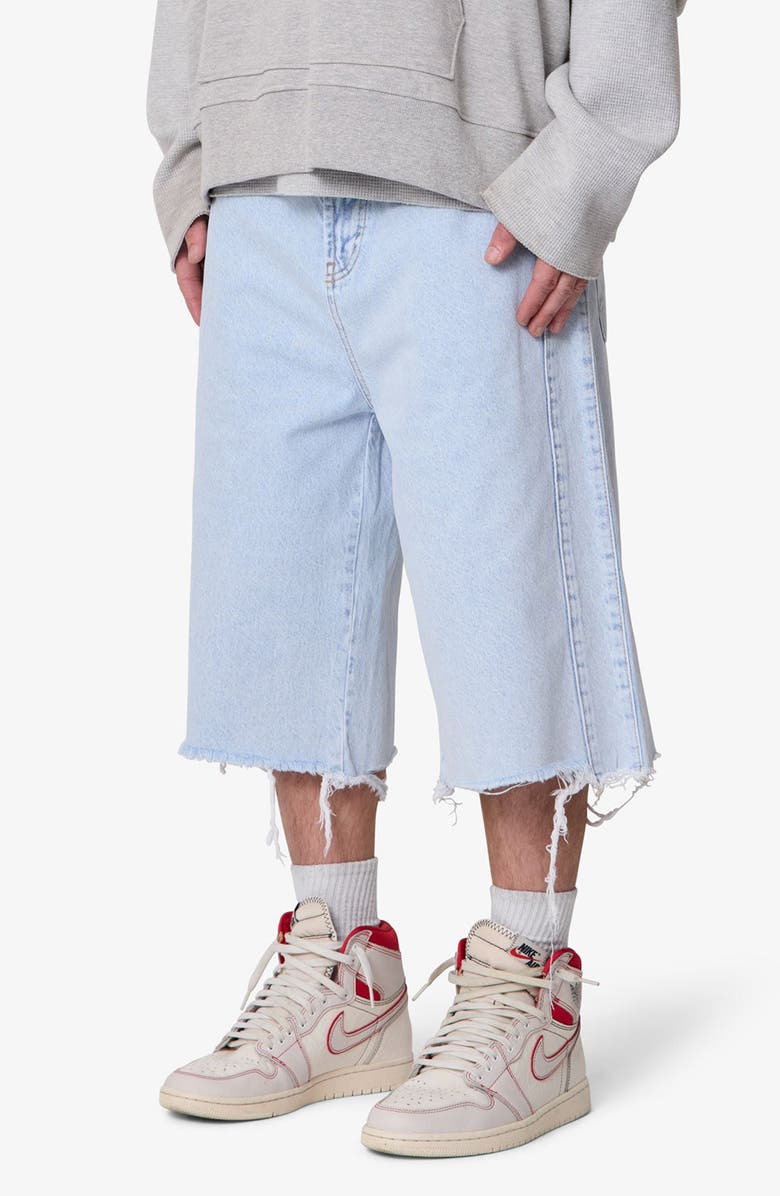 mnml Ultrabaggy Denim Cutoff Shorts, Alternate, color,
