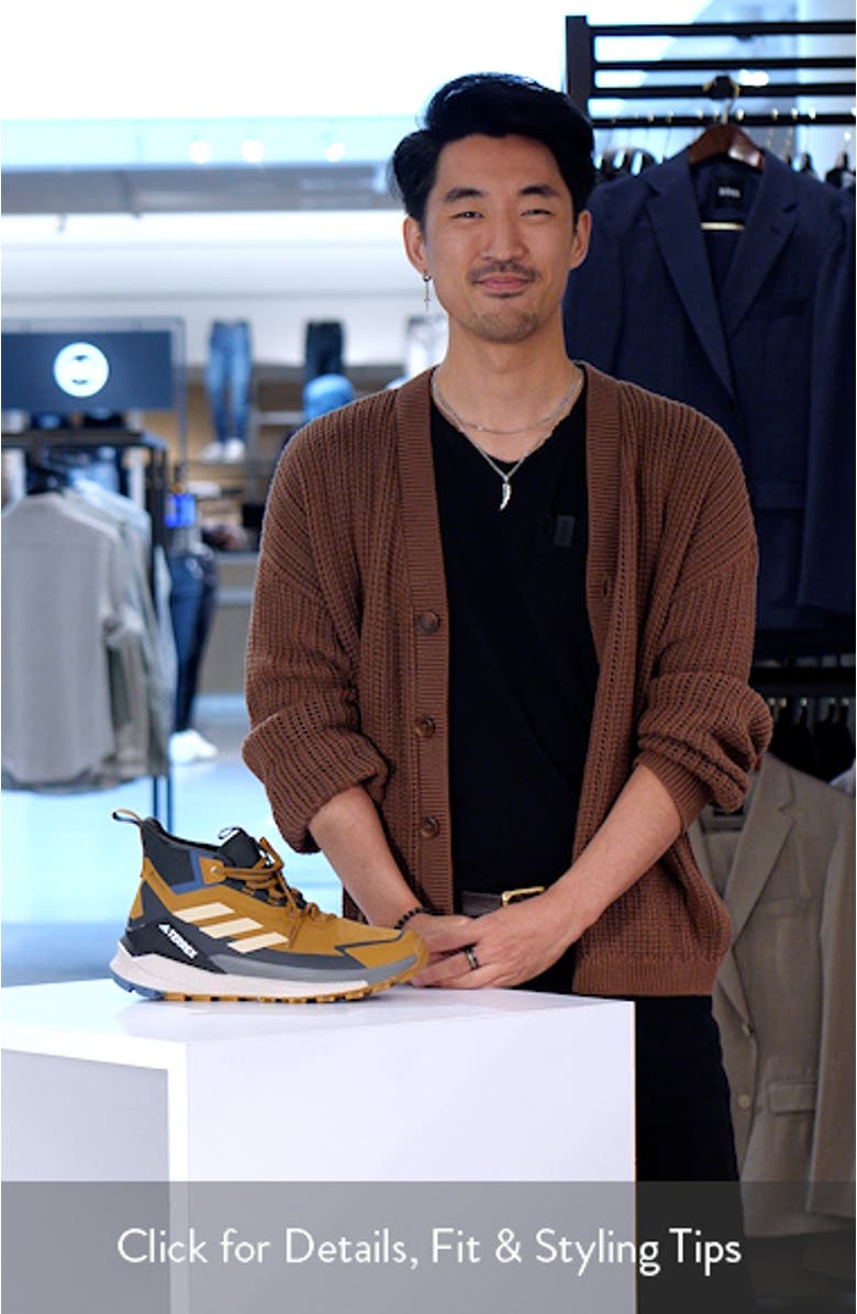 Terrex Free Hiker 2.0 Mid Gore-Tex<sup>®</sup> Waterproof Hiking Shoe, sales video thumbnail