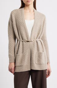 Elie Tahari The Diane Cashmere Open Front Cardigan