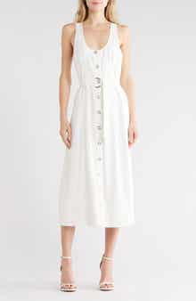 Ramy Brook Nomi Belted Sleeveless Midi Dress