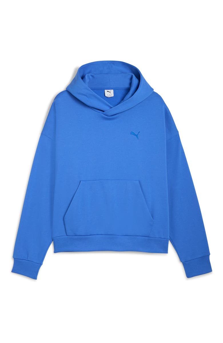 PUMA Boxy Essentials Hoodie, Alternate, color, Mountain Blue