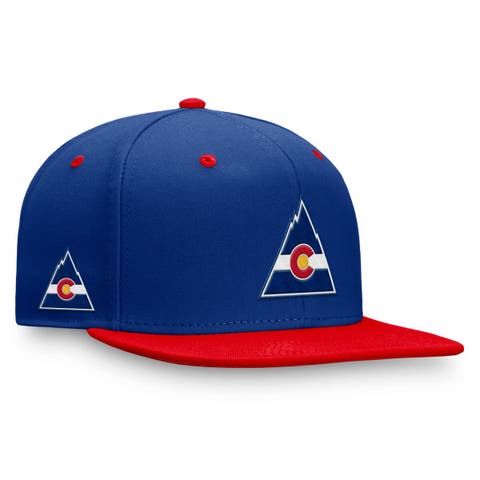 Men's Fanatics  Blue/Red CO Rockies Heritage Retro Fitted Hat