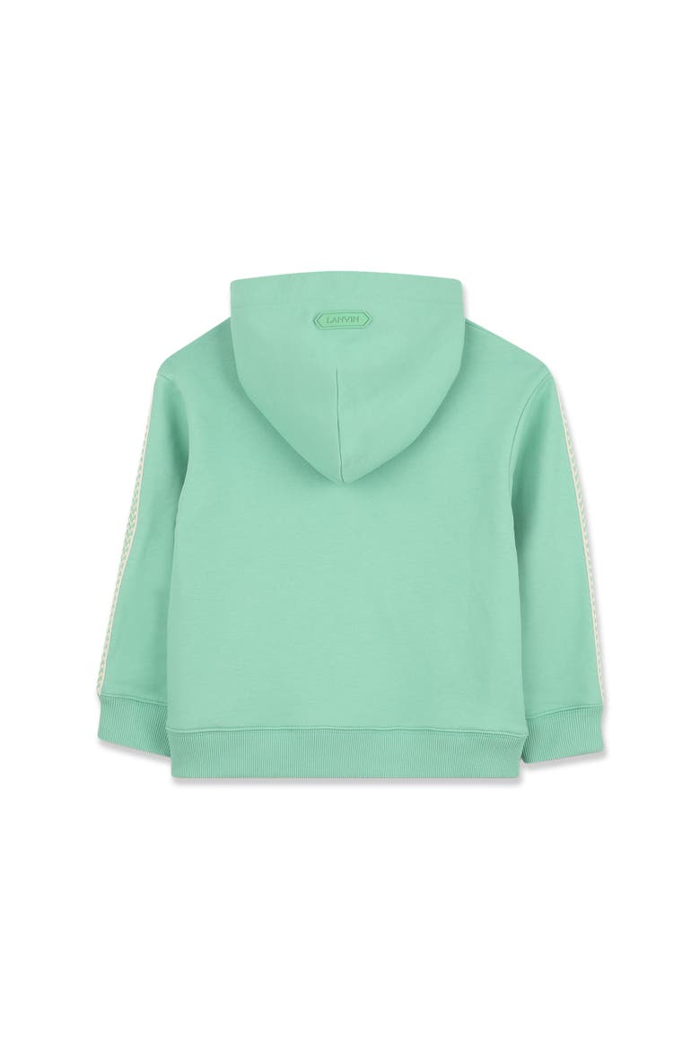 Hoodie Curb In Cotton, Alternate, color, Jade