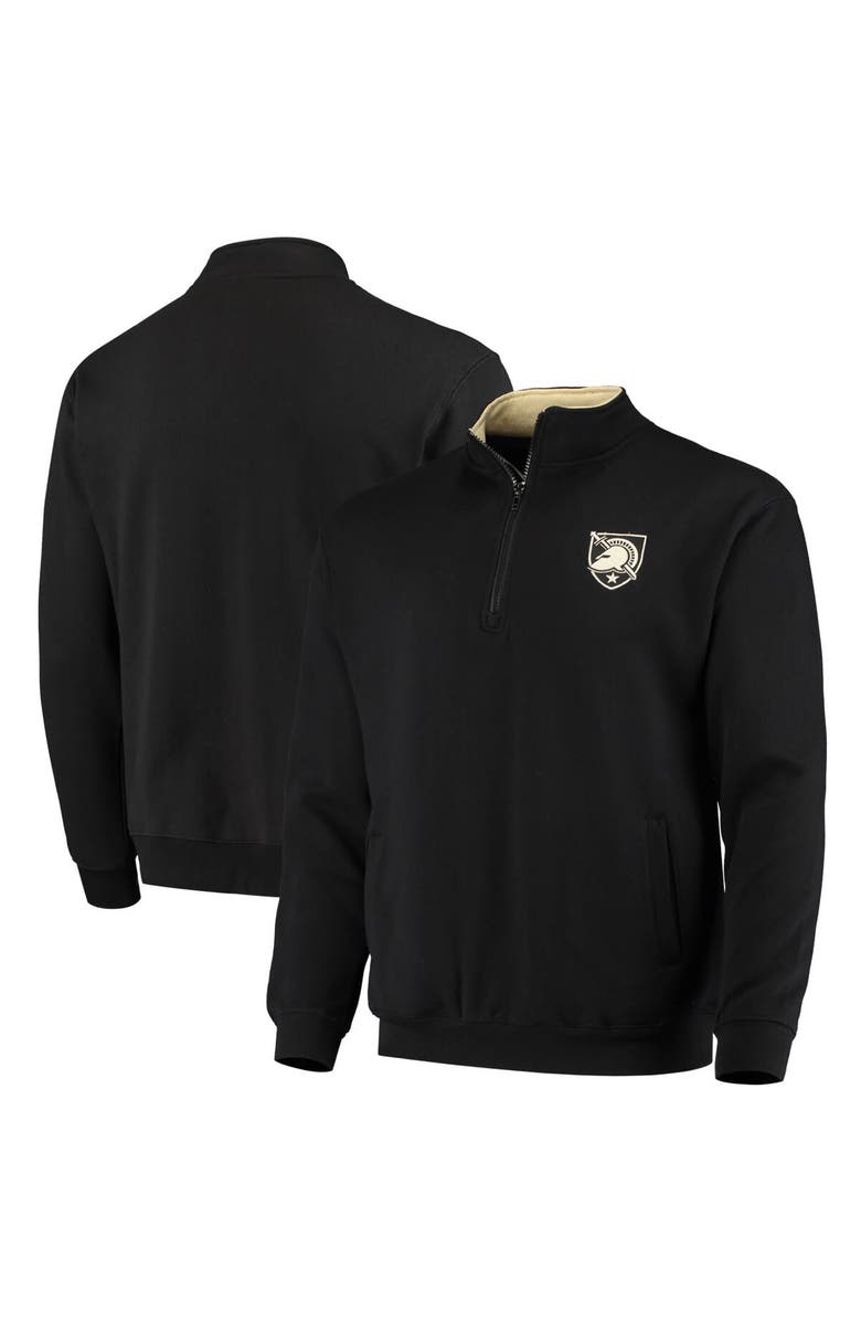 COLOSSEUM Men's Colosseum Black Army Black Knights Tortugas Logo Quarter-Zip Jacket, Main, color, Black