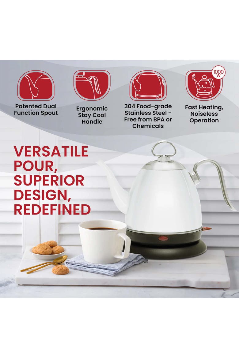 Mia Ekettle Electric Water Kettle, 32 ounce, Alternate, color, Forest Green