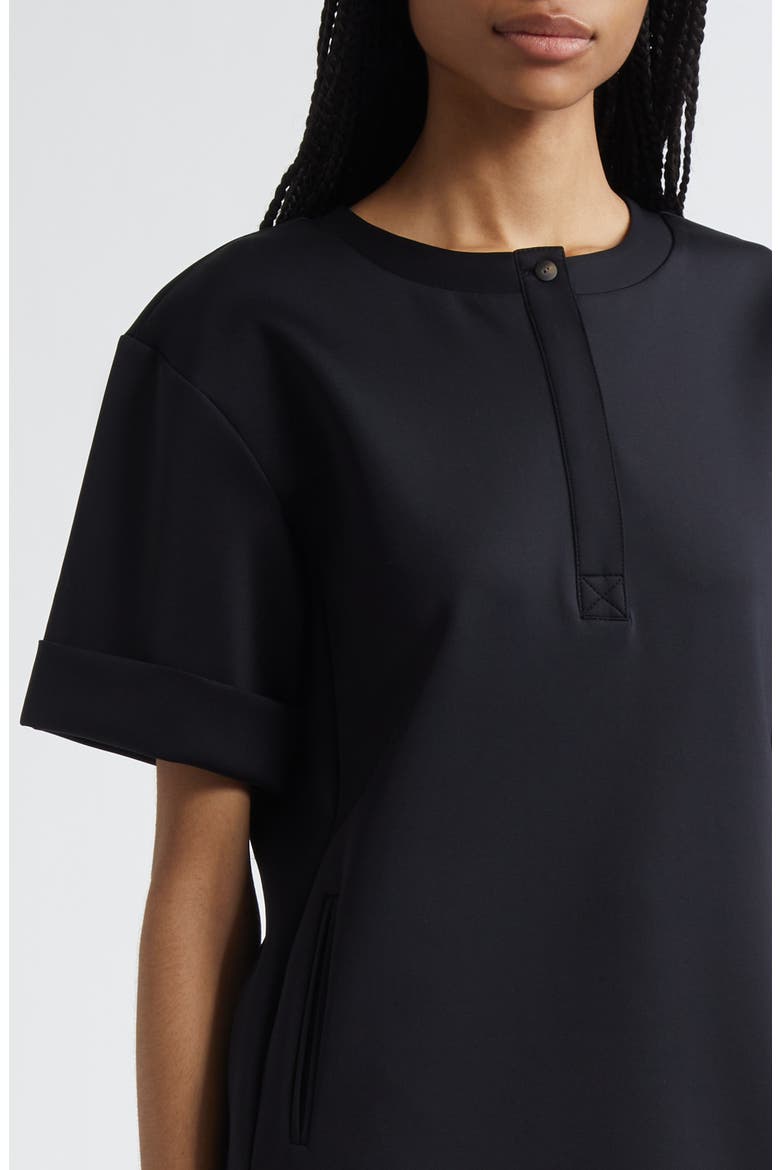 King Short Sleeve Jersey Dress, Alternate, color, BLACK