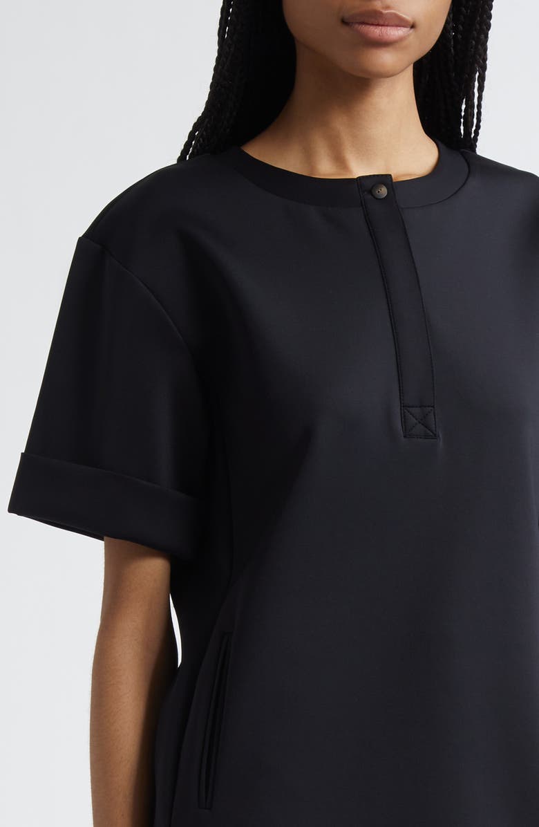 MM by Max Mara King Short Sleeve Jersey Dress, Alternate, color, Black