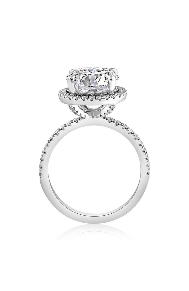 Bliss Diamond 3 1/2Ct Diamond Halo Lab Grown Engagement Ring in White, or Gold, Alternate, color,