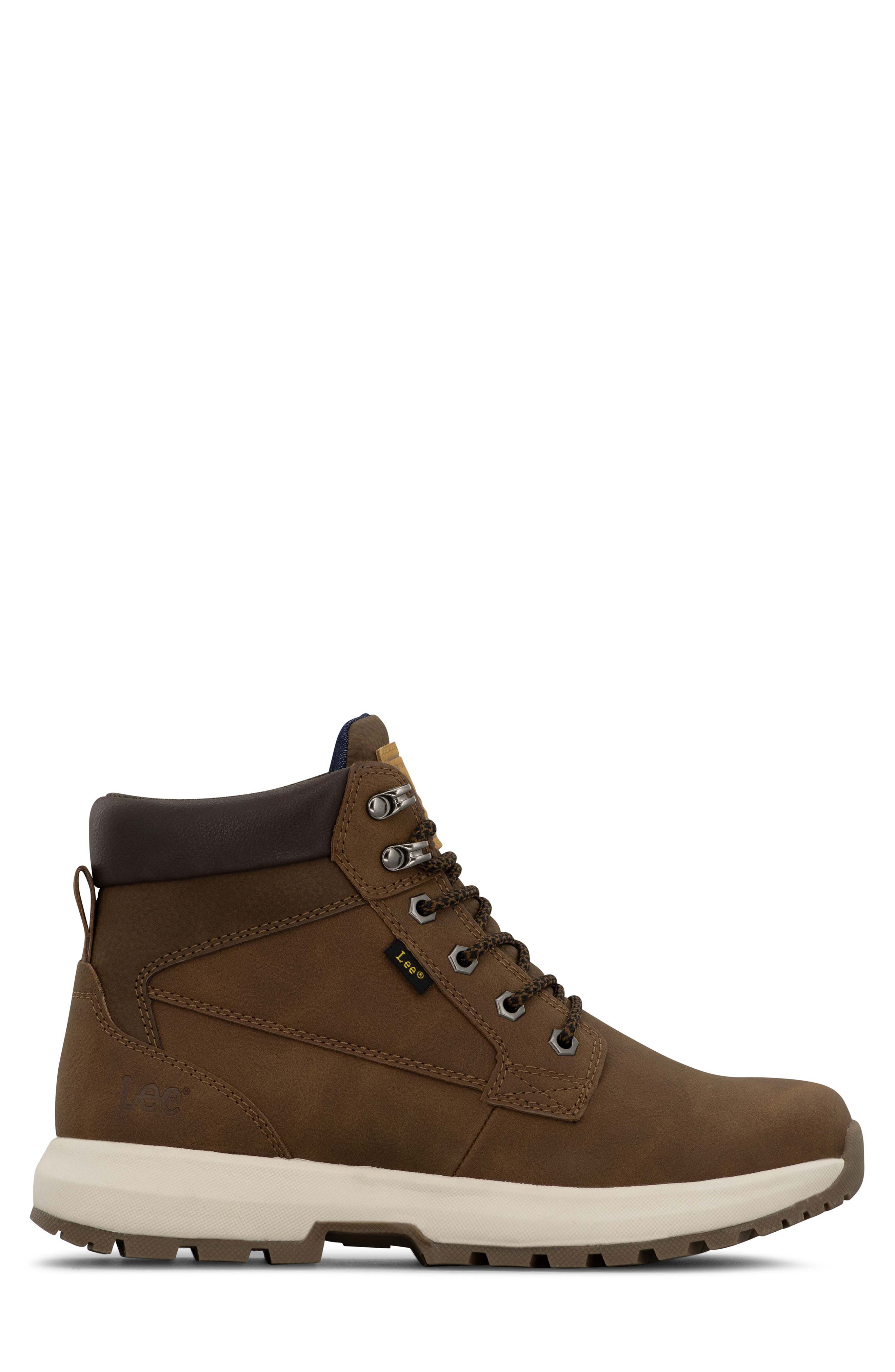 Lee Riker Lace-Up Boot, Alternate, color, British Tan Wax/ Chocolate