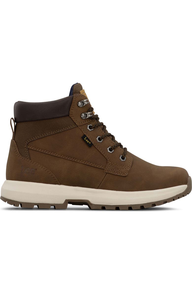 Lee Riker Lace-Up Boot, Alternate, color, British Tan Wax/ Chocolate