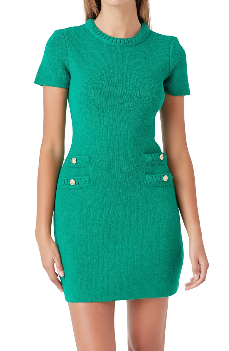 Endless Rose Knit Minidress, Alternate, color, 