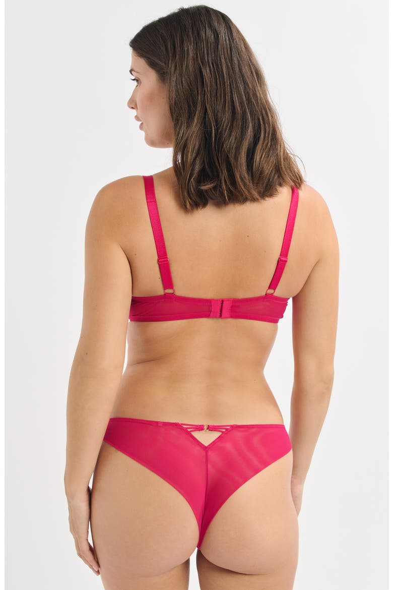 Nayade N°4 Classique Embroidered Underwire Bra, Alternate, color, PETUNIA