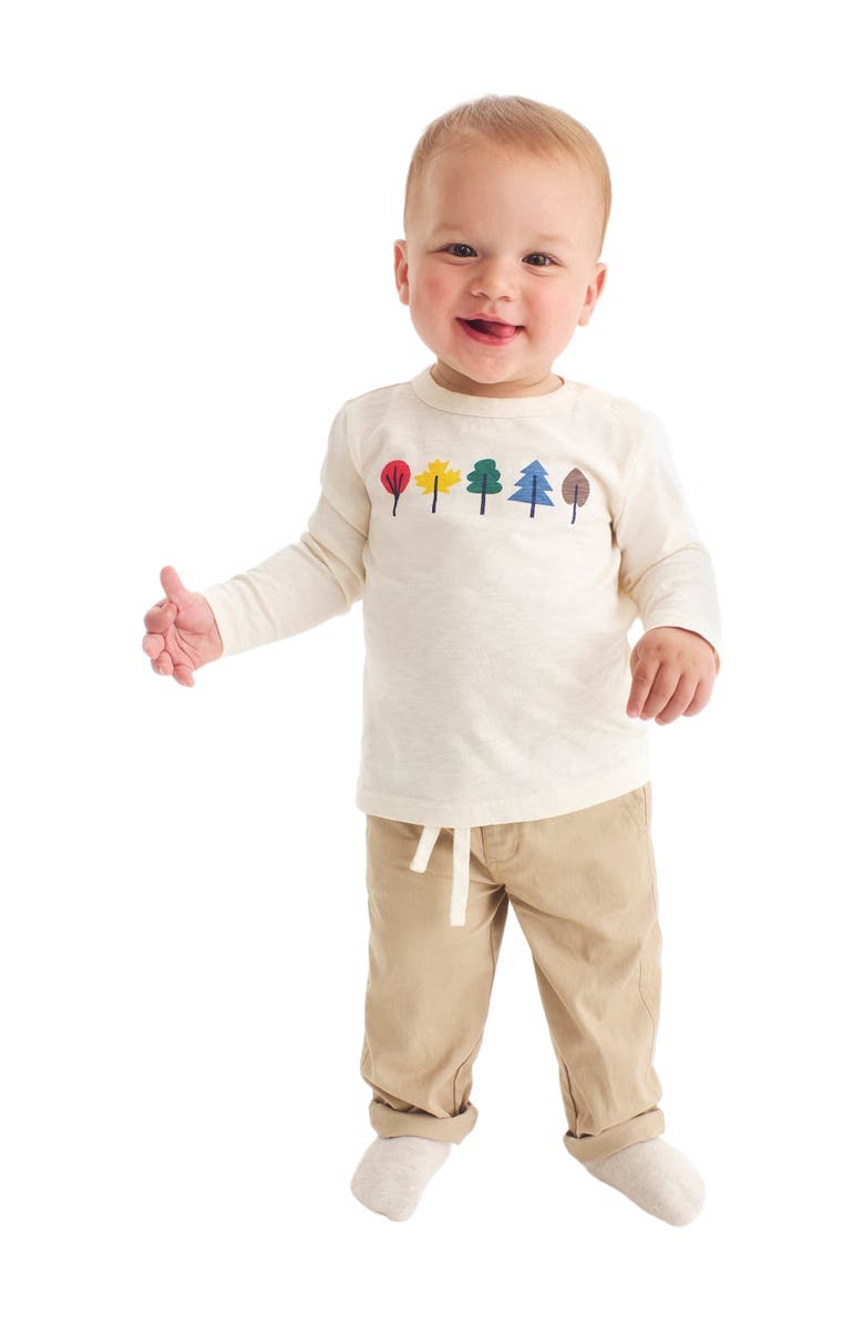 Primary Baby Long Sleeve Foliage Tee, Alternate, color, 