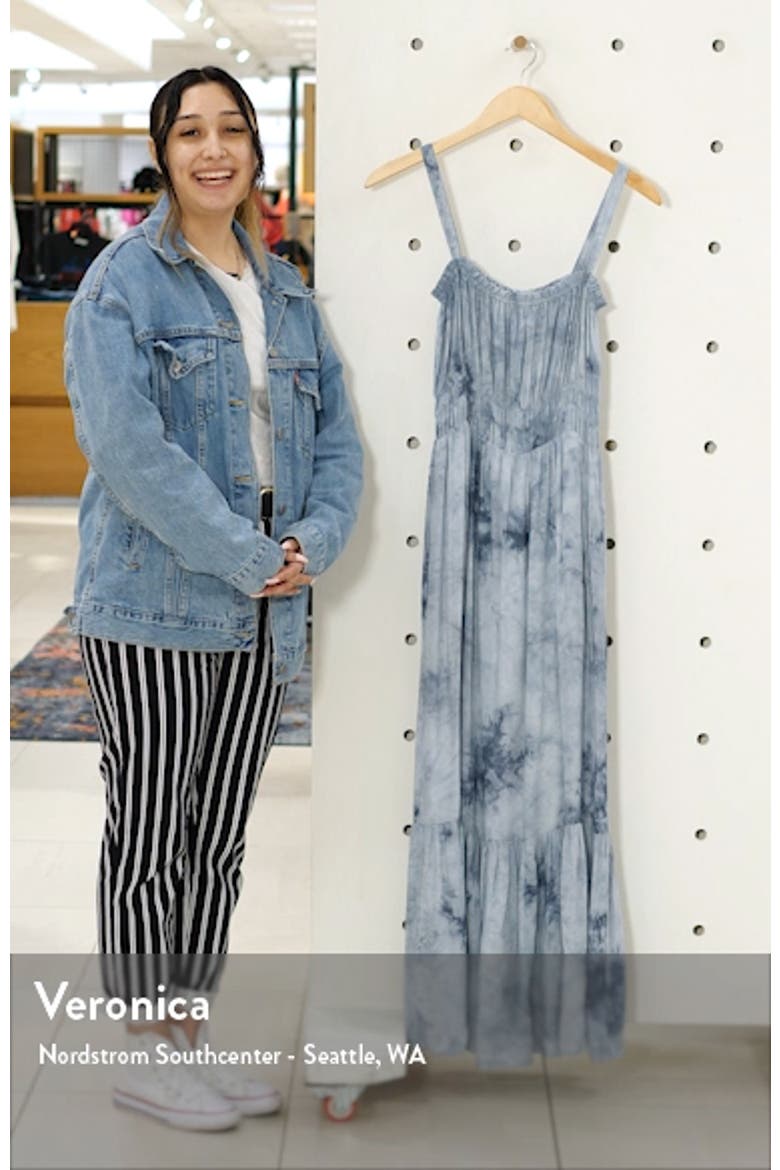 Smocked Waist Tie Dye Maxi Dress video