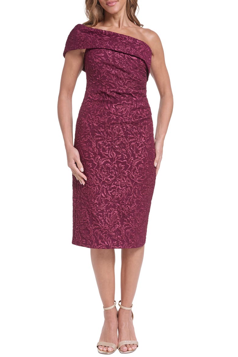 eliza j metallic floral jacquard cocktail dress Metallic Floral Jacquard Ballgown (Women)
