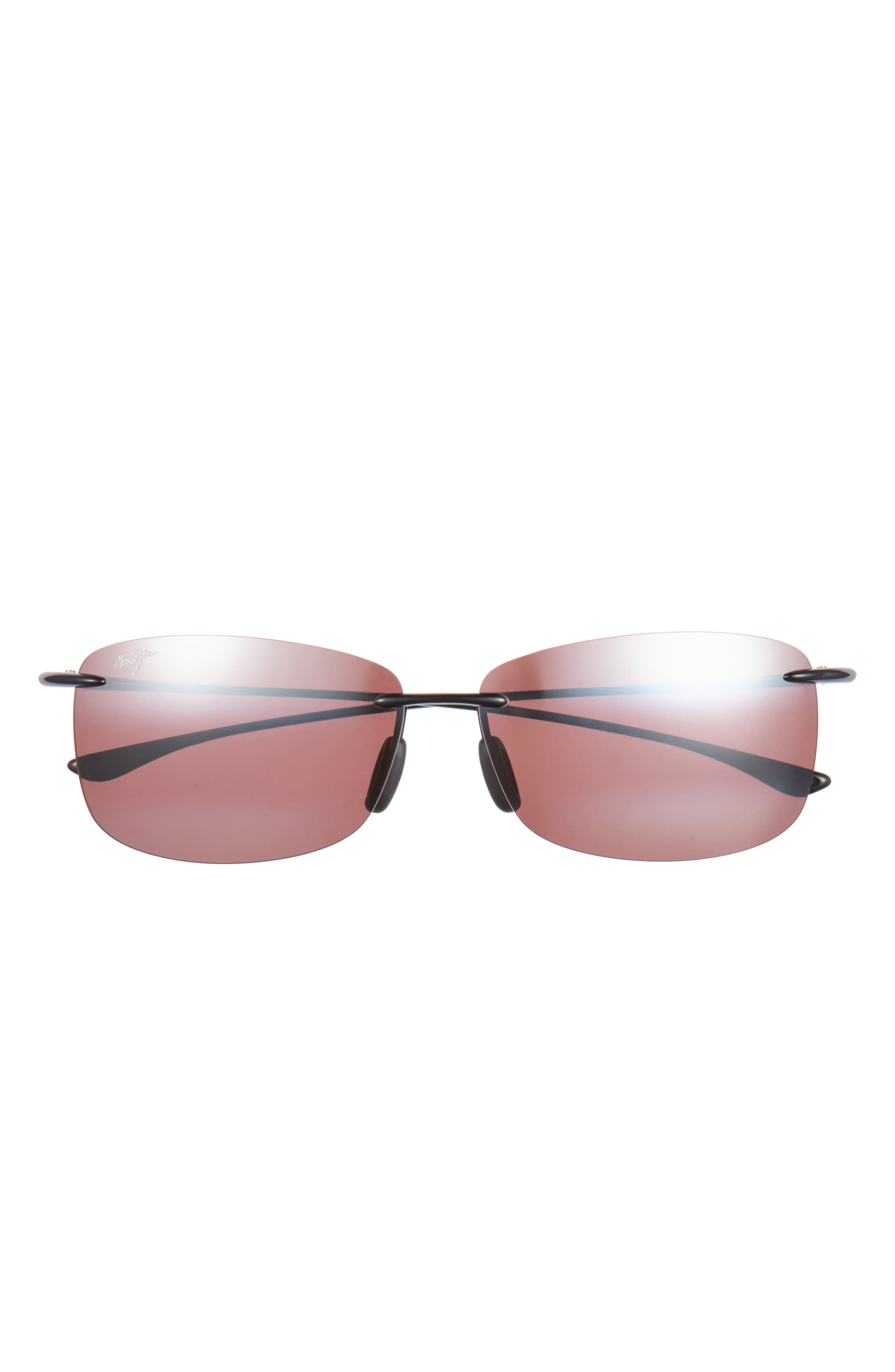 Akau 62mm Polarized Rectangular Sunglasses