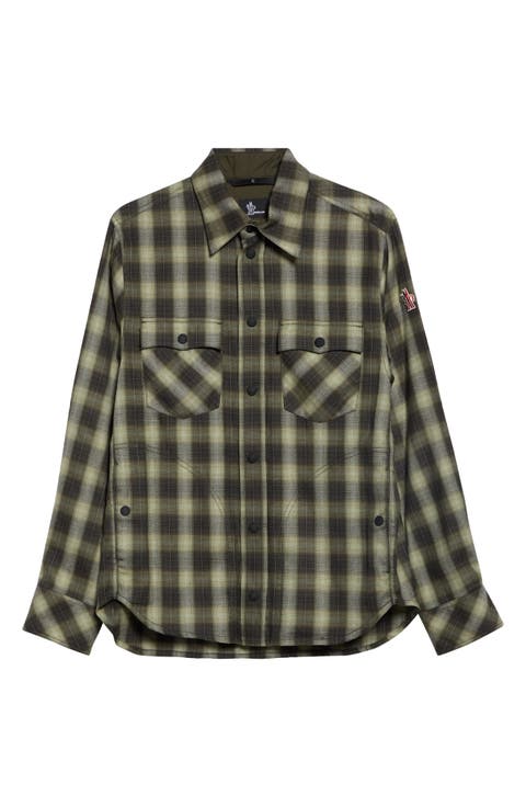 Plaid Cotton & Tencel™ Lyocell Flannel Snap-Up Shirt