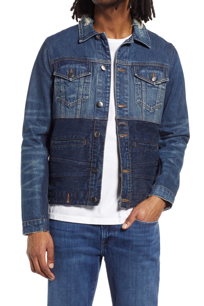 Inverted Heritage Denim Jacket, Main, color, ENZO