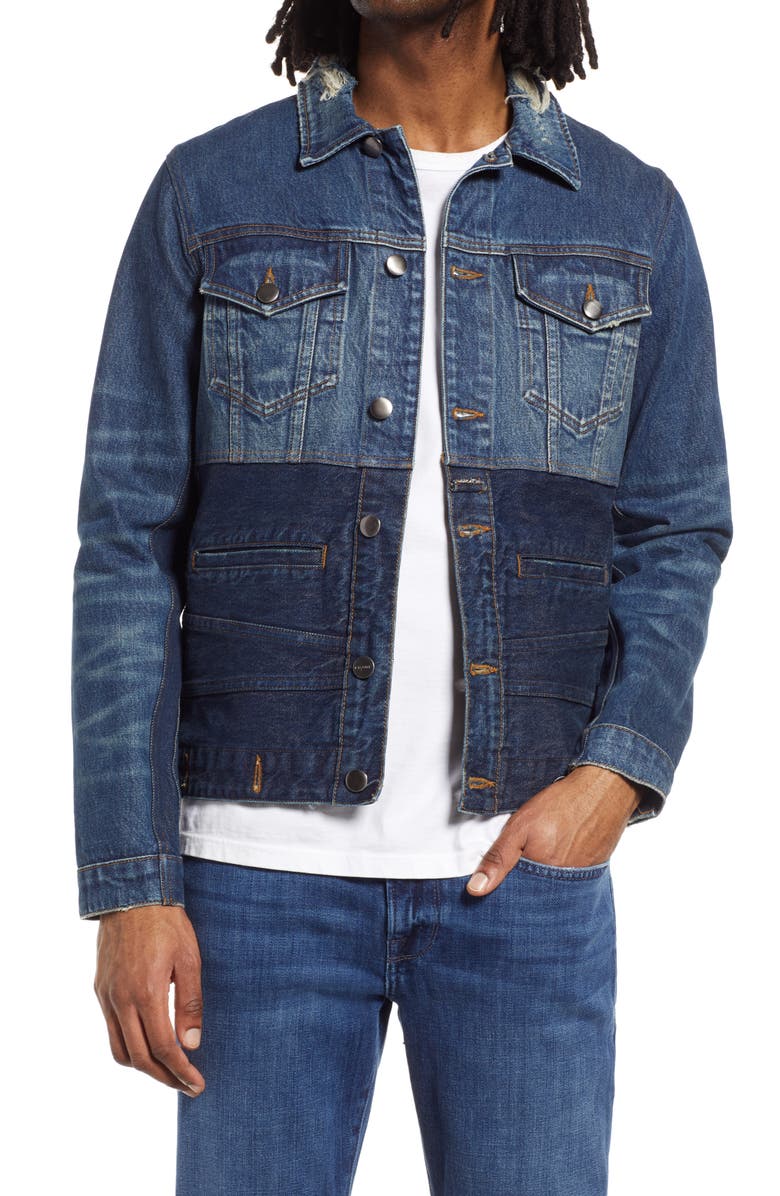FRAME Inverted Heritage Denim Jacket, Main, color,