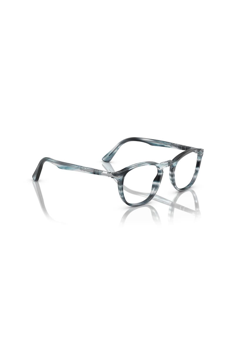 Persol 49mm Round optical glasses, Alternate, color, Grey