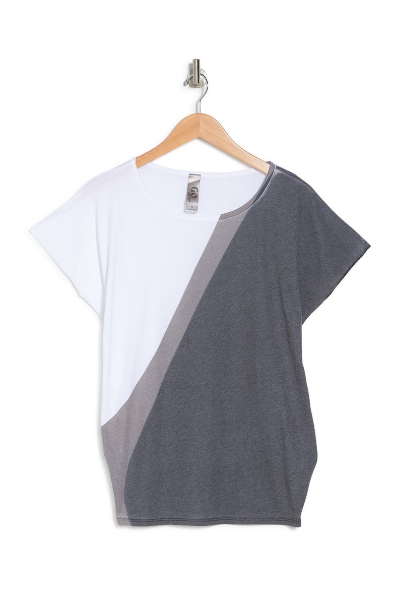 Burnout Cap Sleeve Dolman T-Shirt, Alternate, color, WHITE DYE 2