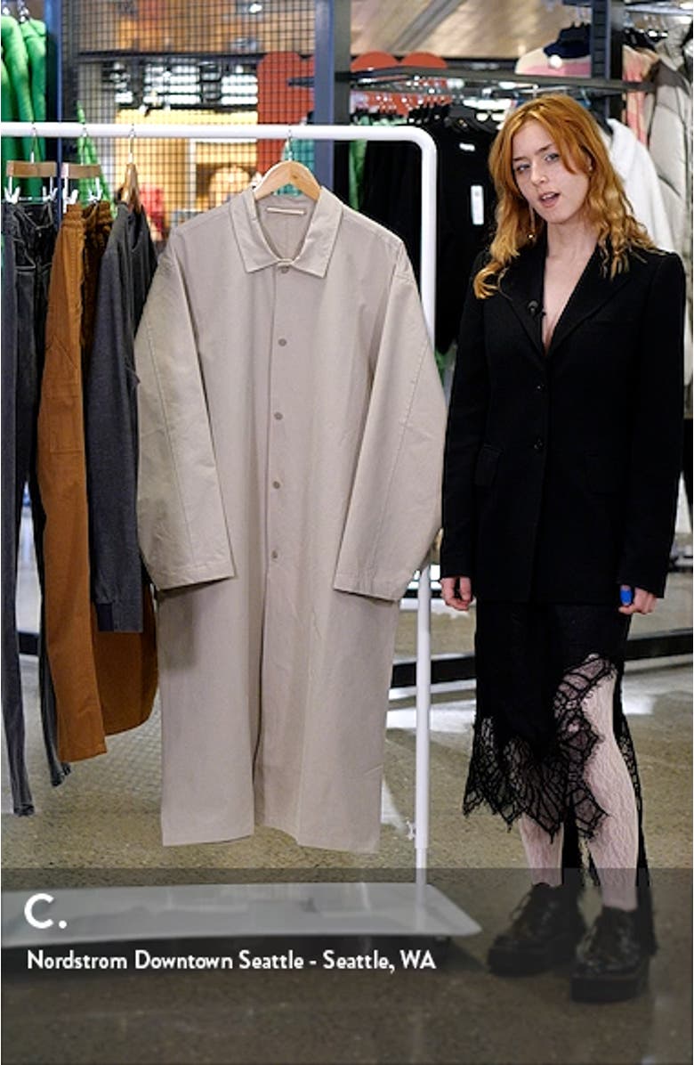 Cotton Blend Long Coat, sales video thumbnail