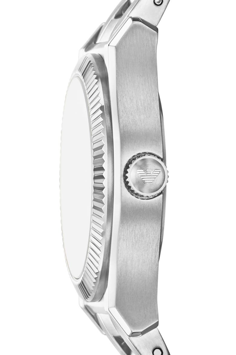 Three-Hand Bracelet Watch, 32mm, Alternate, color, SILVER