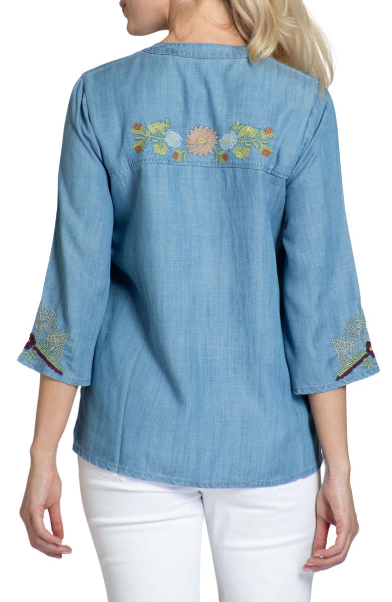 APNY Floral Embroidery Tunic, Alternate, color, 