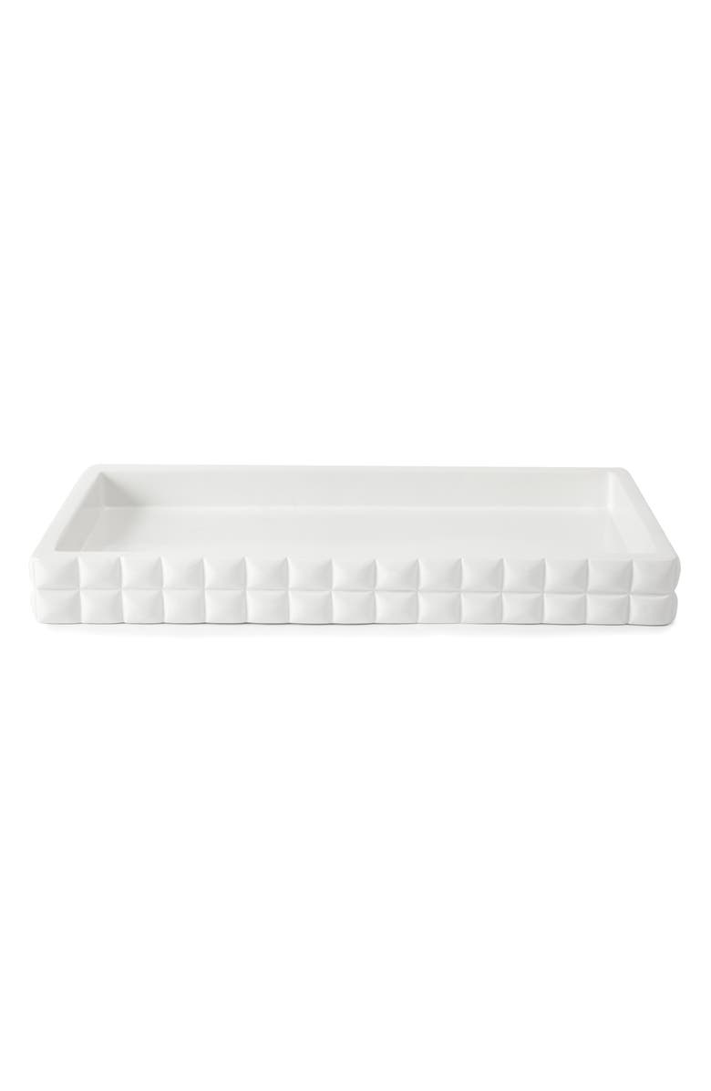 Kassatex Piazza Tray, Main, color, White