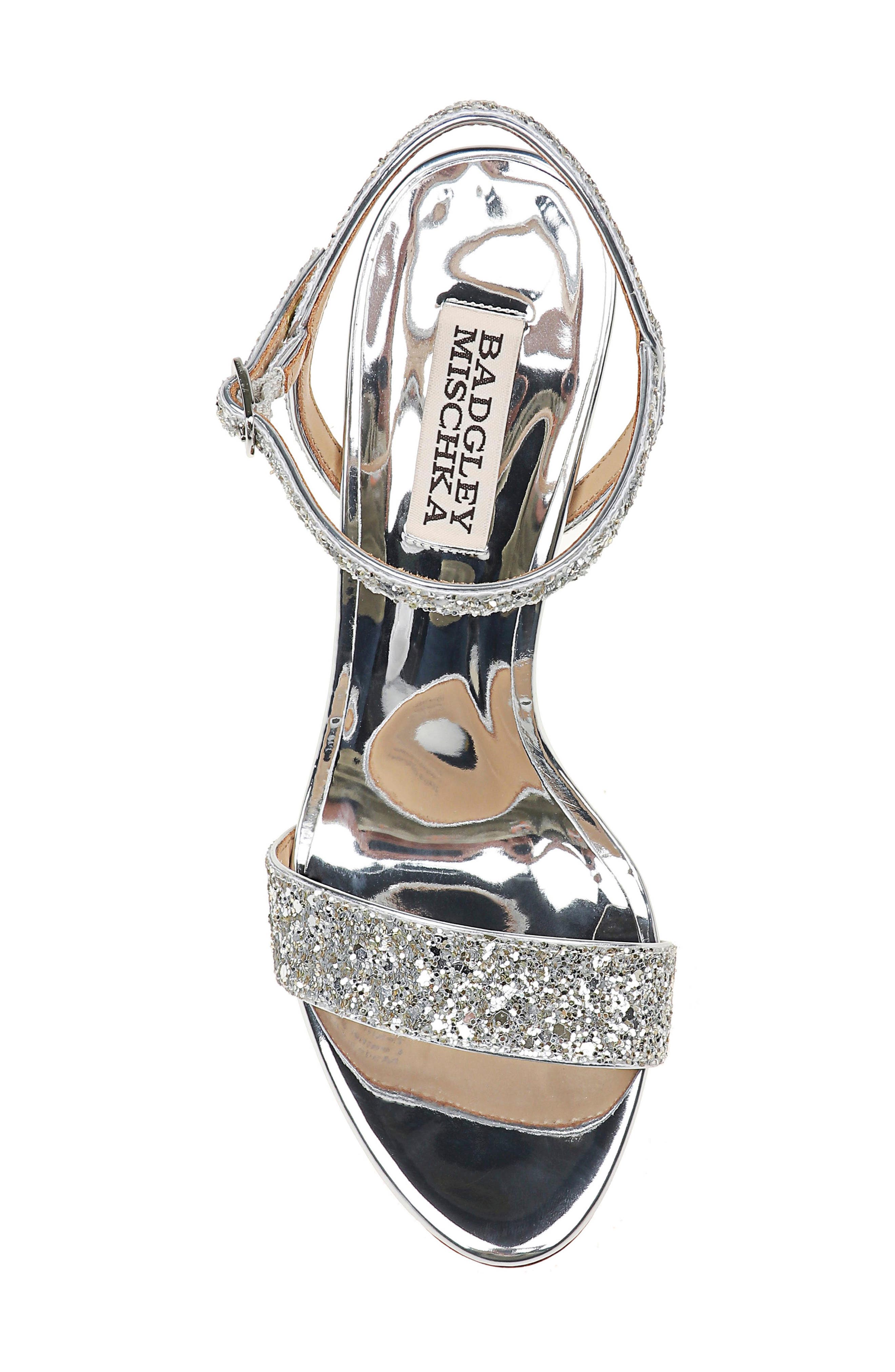 Badgley Mischka Collection Olympia Embellished Sandal, Alternate, color, 