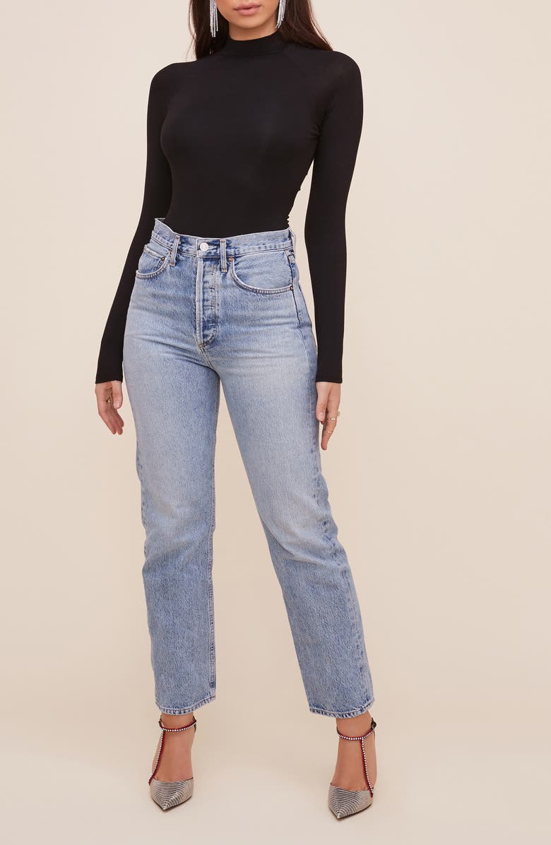 ASTR the Label Mock Neck Bodysuit, Alternate, color, 