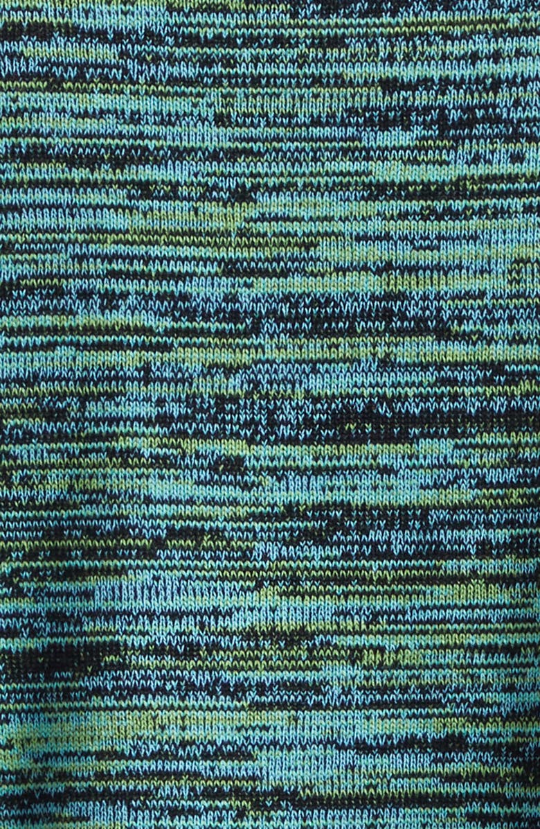 Waste Yarn Project Space Dye One of a Kind Crewneck Sweater, Alternate, color, Blue Green Dark