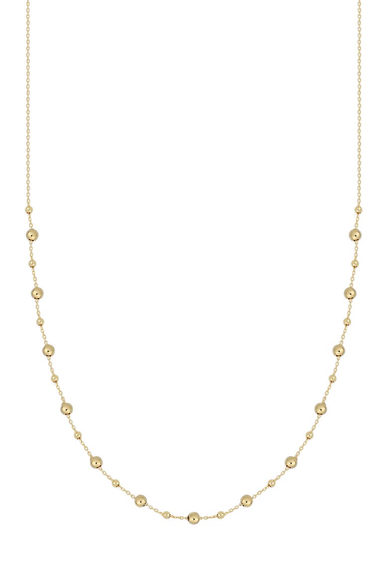 14K Gold Ball Bead Chain Necklace, Main, color, 14K YELLOW GOLD