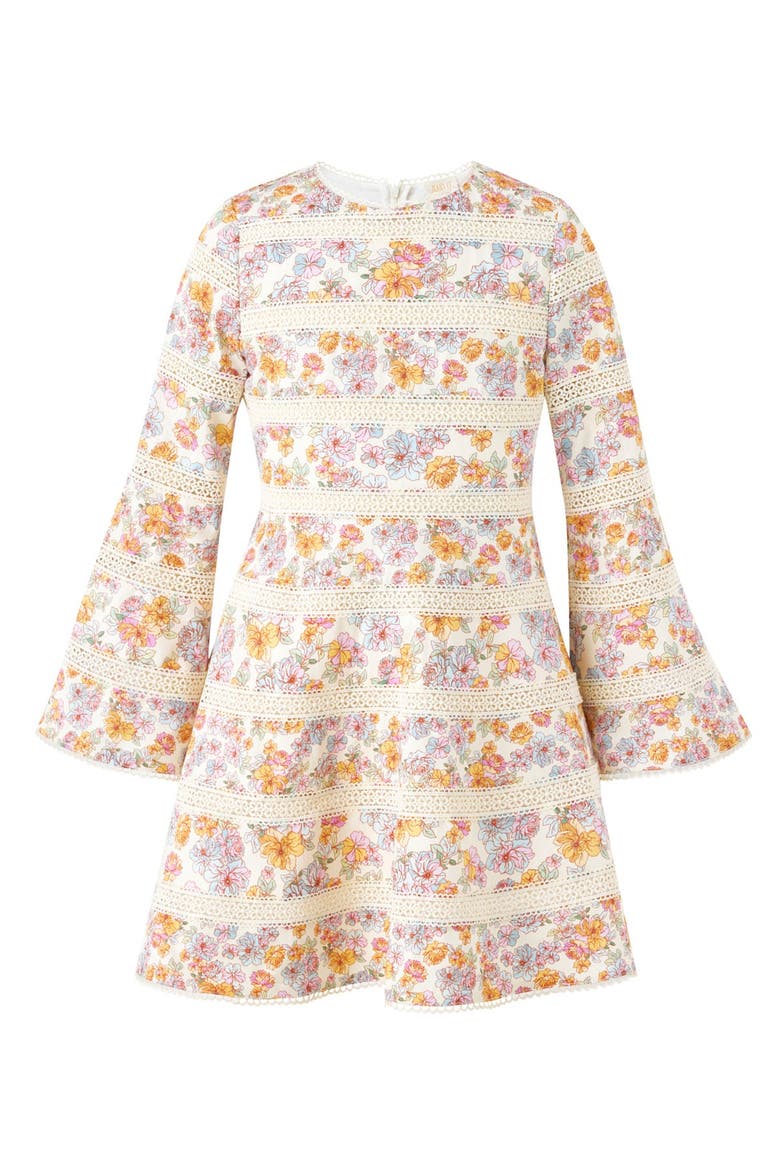 Posie Cotton Mini Dress, Main, color, Floral