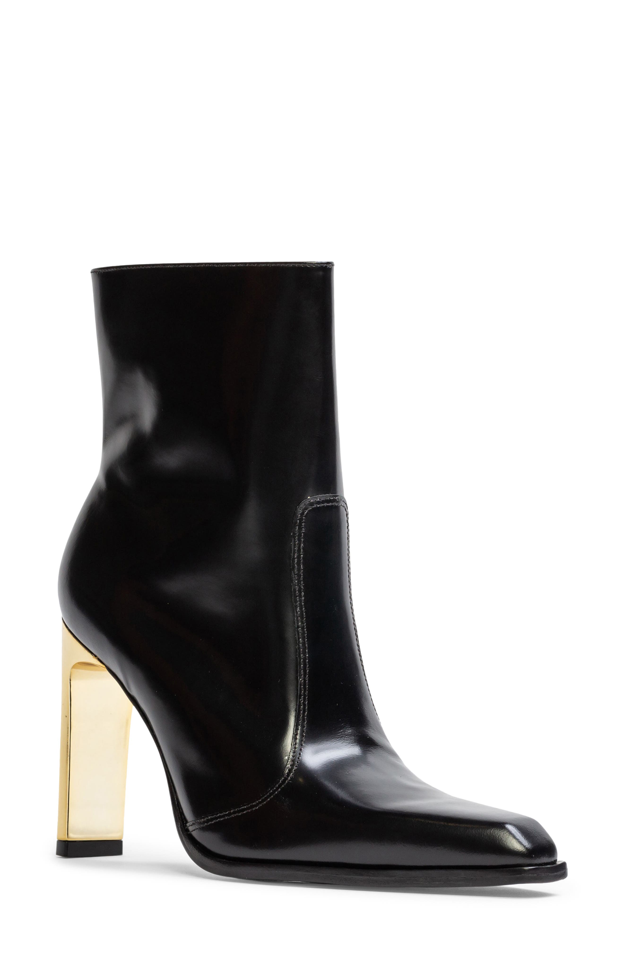 BLACK SUEDE STUDIO Domino Bootie, Main, color, Black