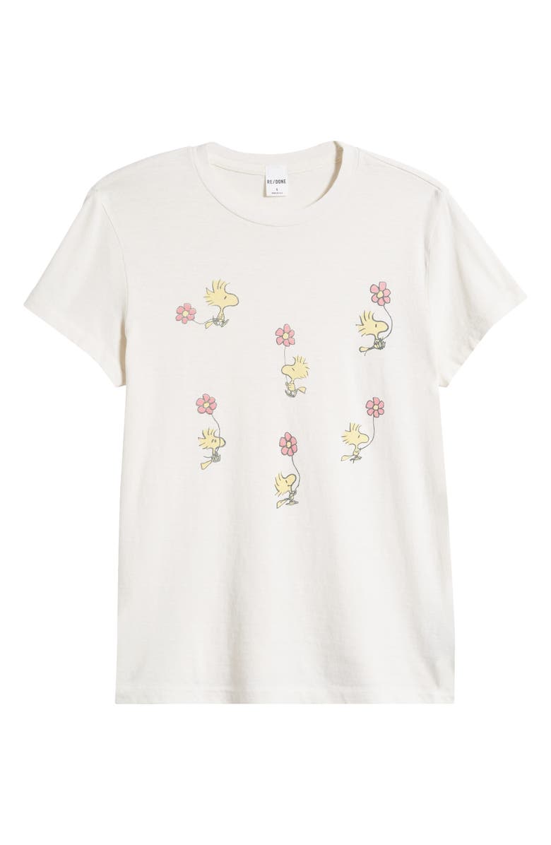 Re/Done Peanuts<sup>®</sup> Woodstock Cotton Graphic T-Shirt, Alternate, color, 