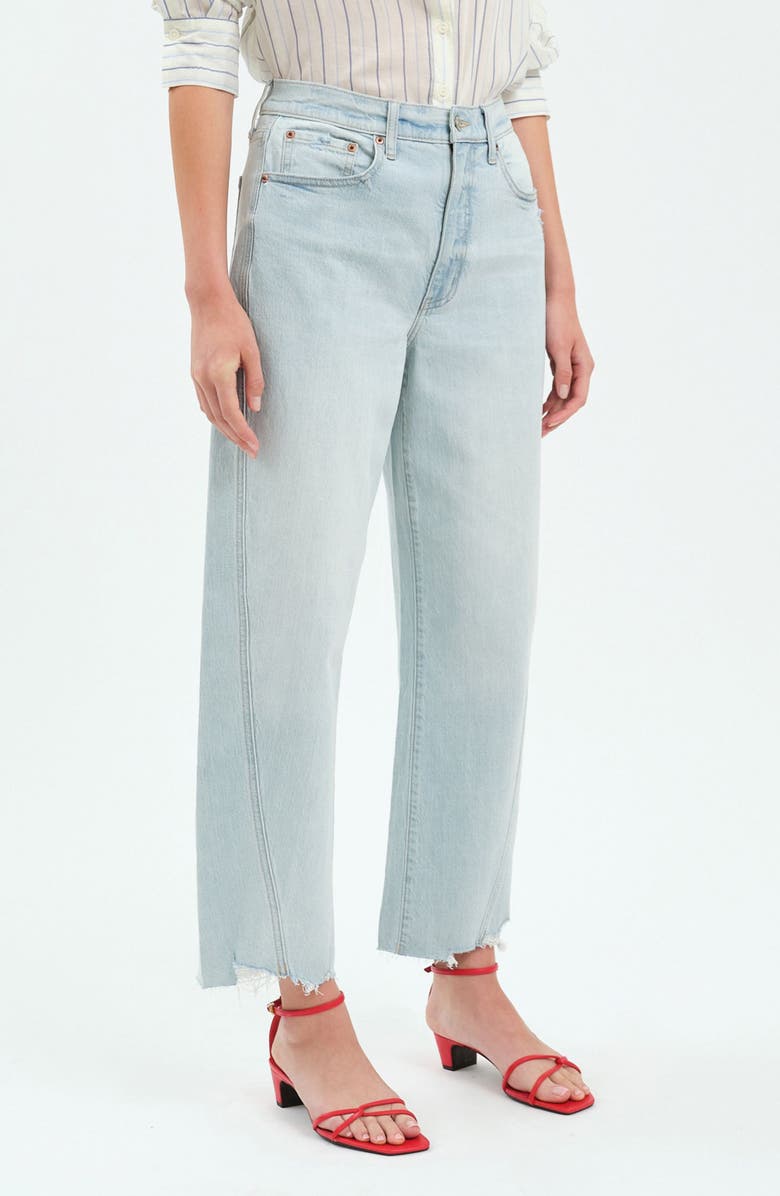 DAZE Westward Fray Hem Ankle Barrel Jeans, Alternate, color, Lost Love Vintage