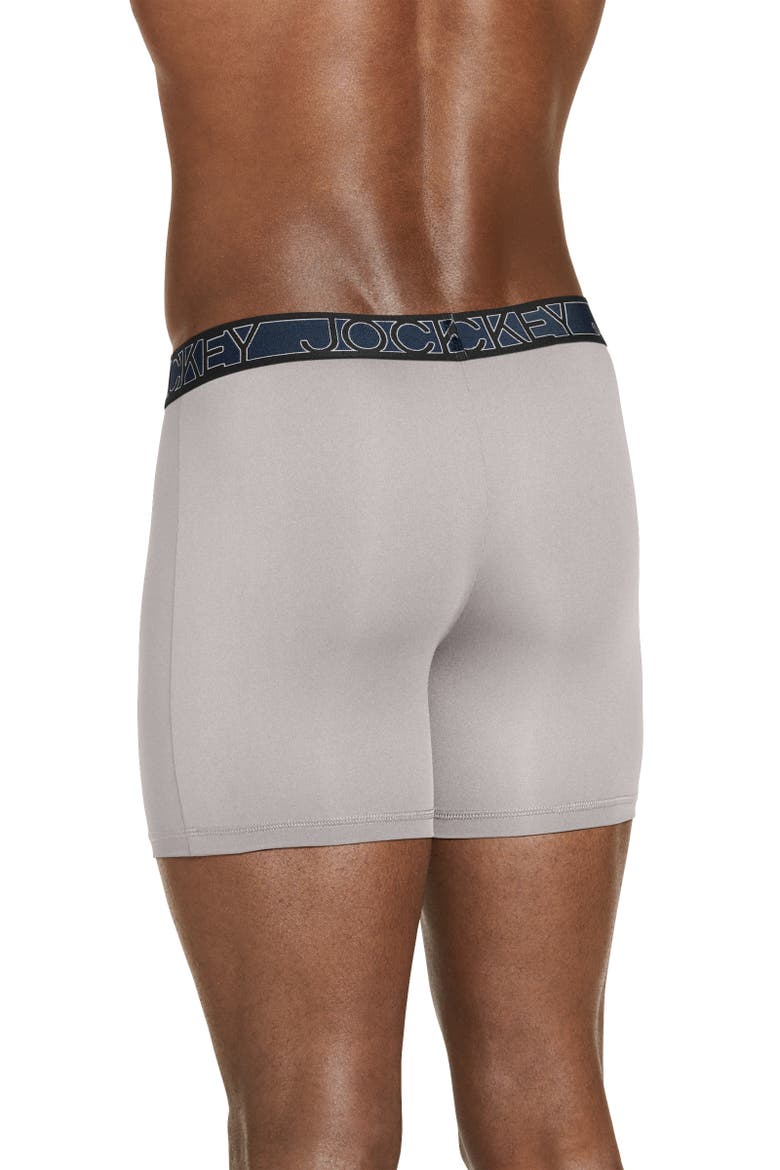 Men's Active Microfiber 5" Boxer Brief - 6 Pack, Alternate, color, Navy/Quartz/Navy