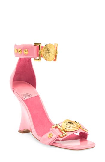Jeffrey Campbell Leonite Wedge Sandal In Pink