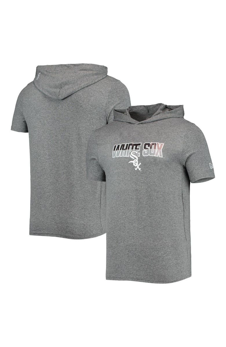 New Era Men's New Era Heathered Gray Chicago White Sox Hoodie T-Shirt, Main, color, Heather Gray