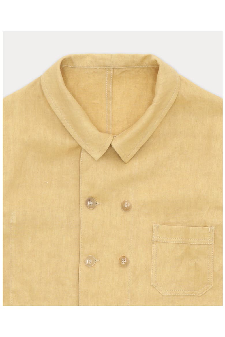Garçon Double-Breasted Linen Jacket, Alternate, color, Camel