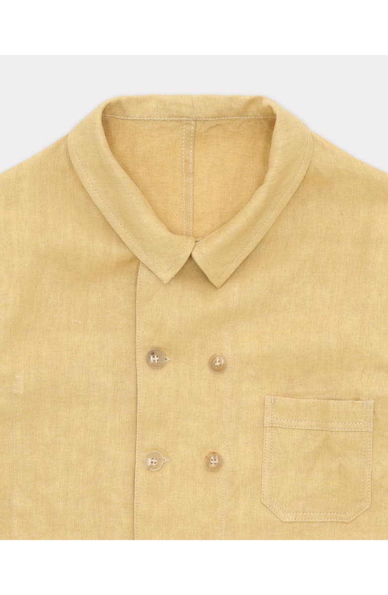 Fortela Garçon Double-Breasted Linen Jacket, Alternate, color, Camel