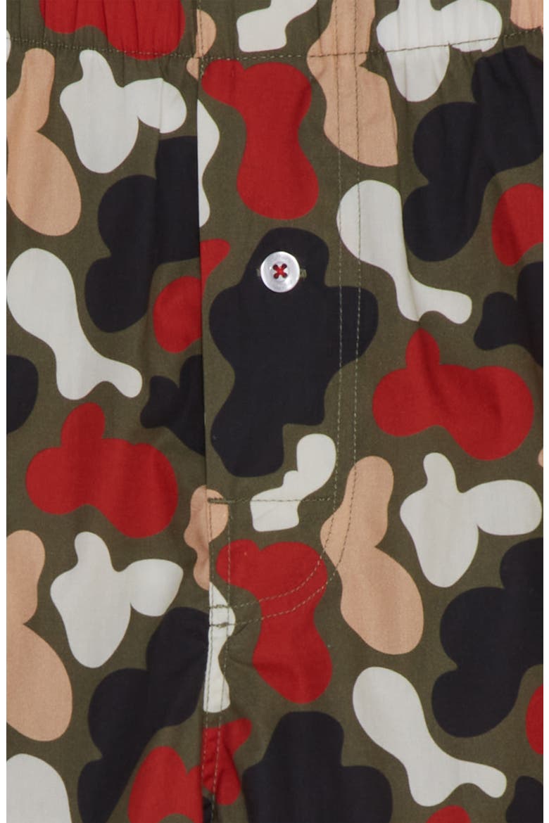 Organic Cotton Duck Camo Boxer Short, Alternate, color, PINK