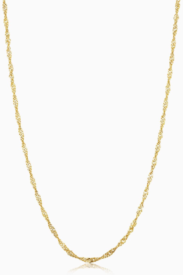 10K Gold Bold Spirah Chain Necklace, Main, color, Yellow Gold